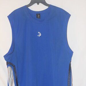 Vintage Shaq O Neal 34 Sz XL Blue White DunkMan Basketball Tanktop Jersey Shirt
